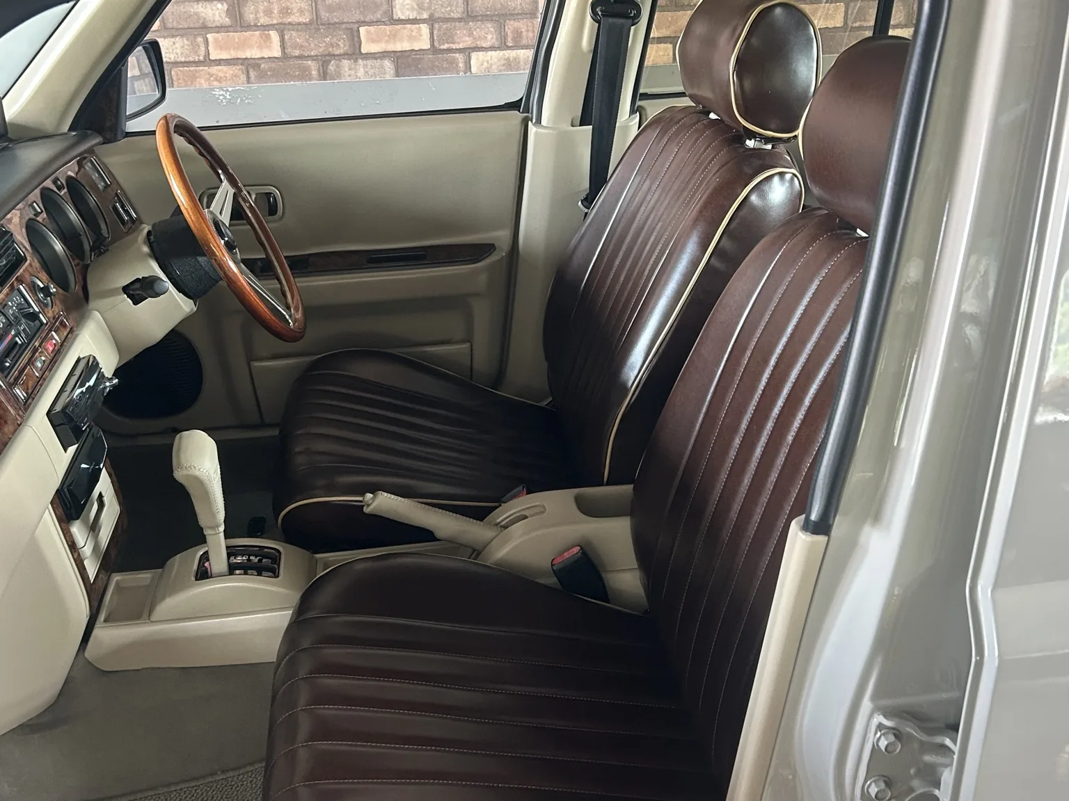 Brown custom Rasheen interior