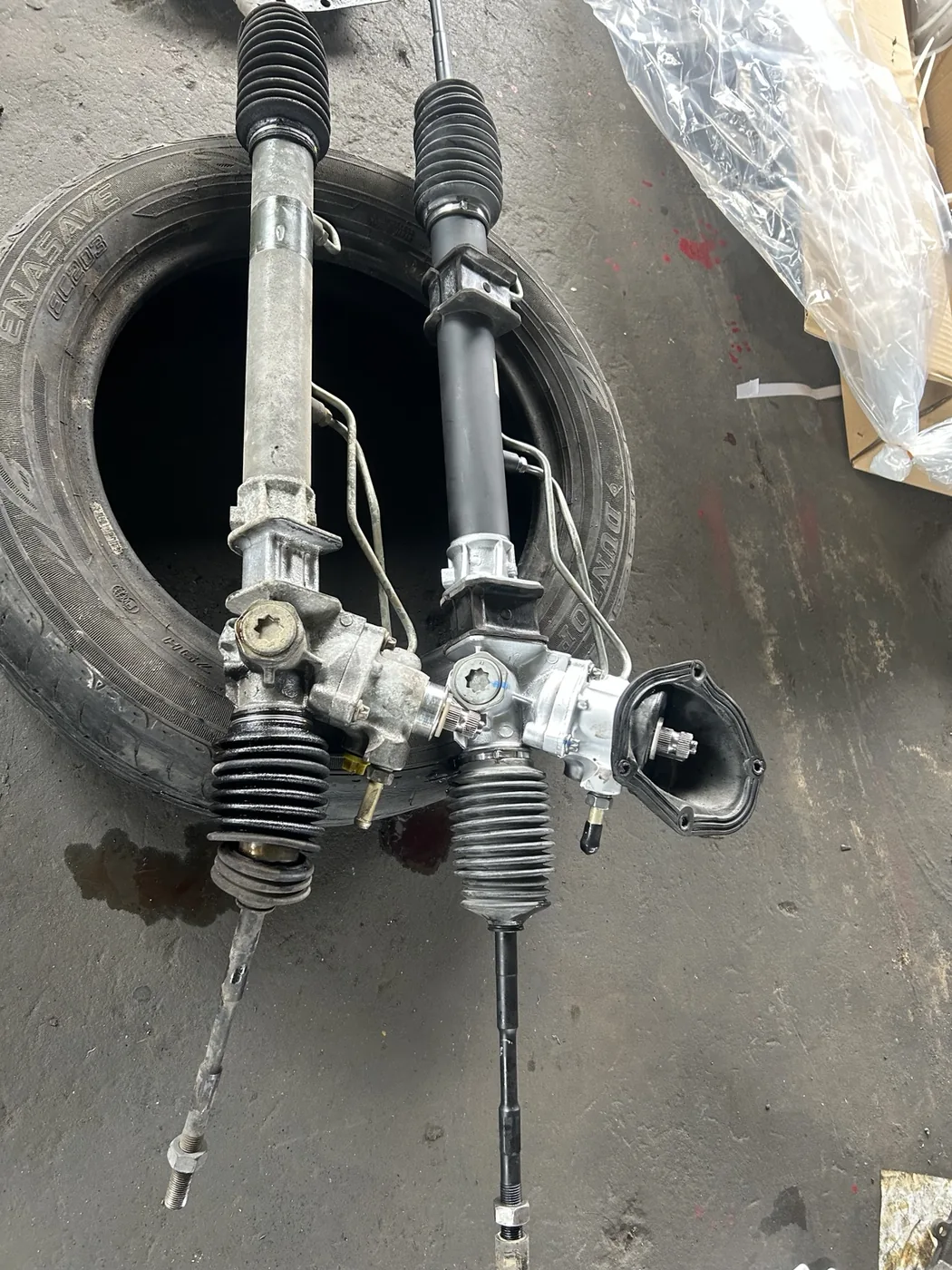 Steering rack inspection and replacement