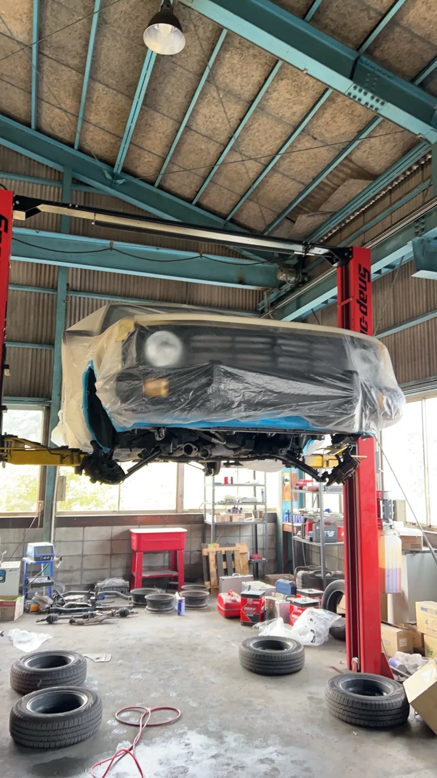 Nissan Rasheen underbody inspection for export