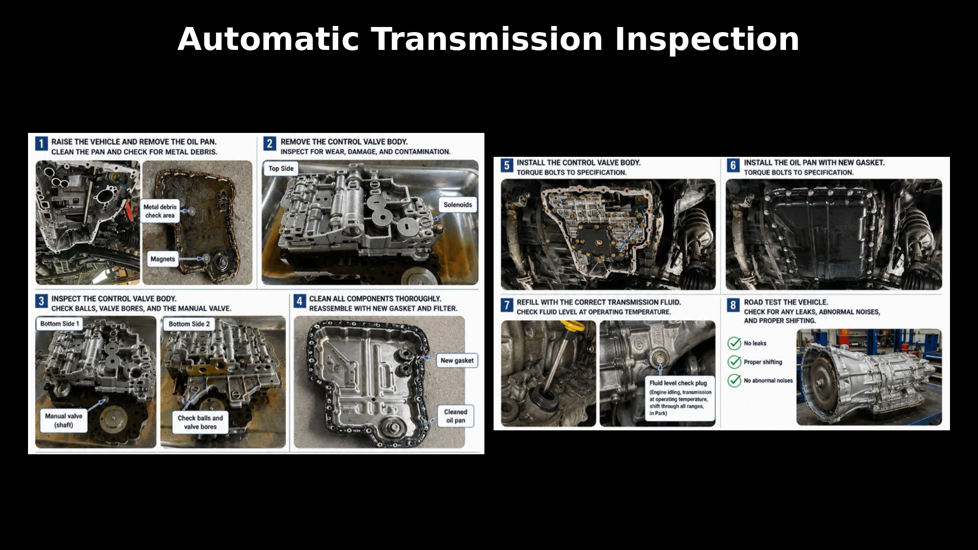 Automatic Transmission Inspection and Valve Body Service
