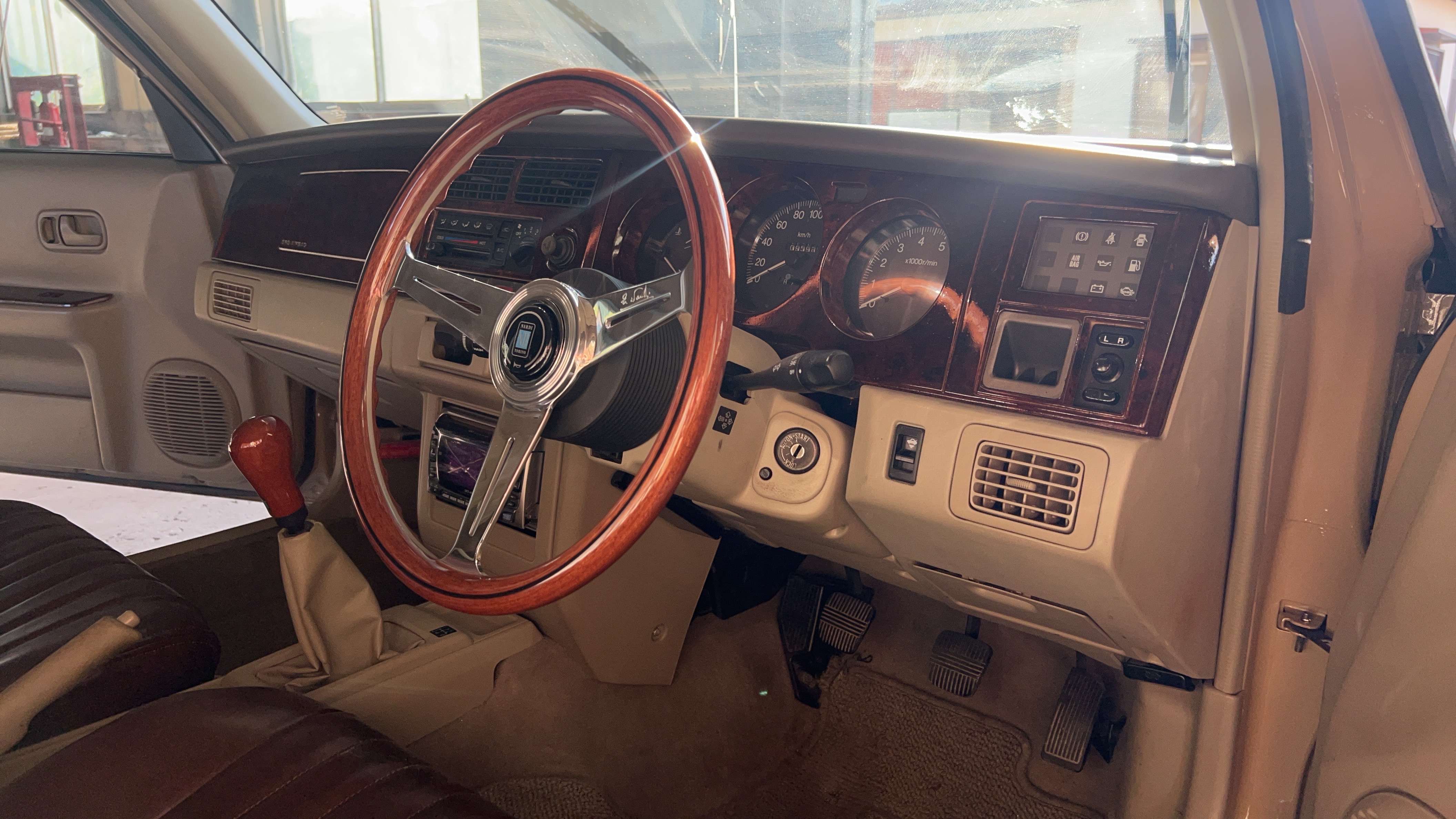 Warm wood-grain custom interior