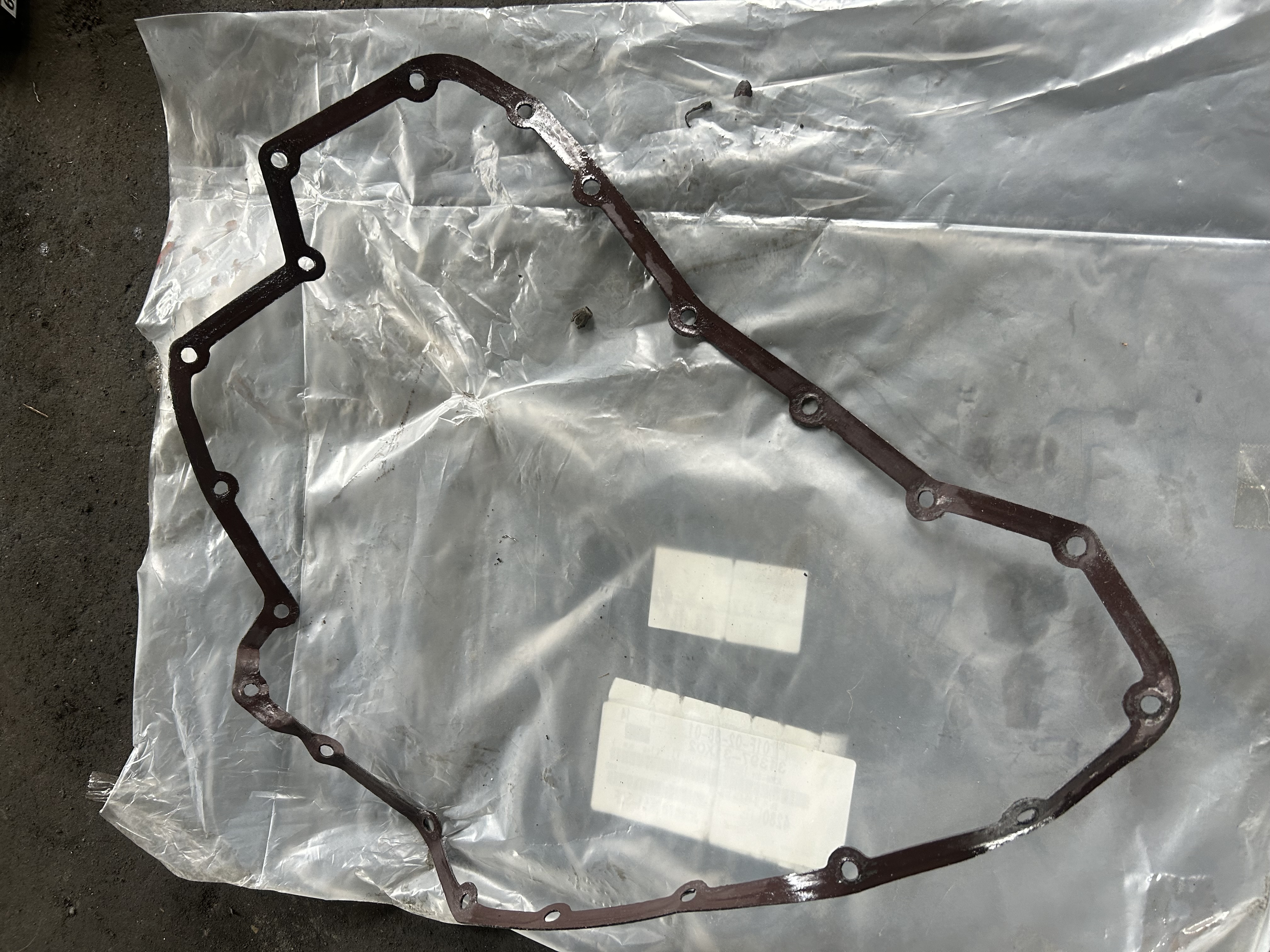 Removed gasket