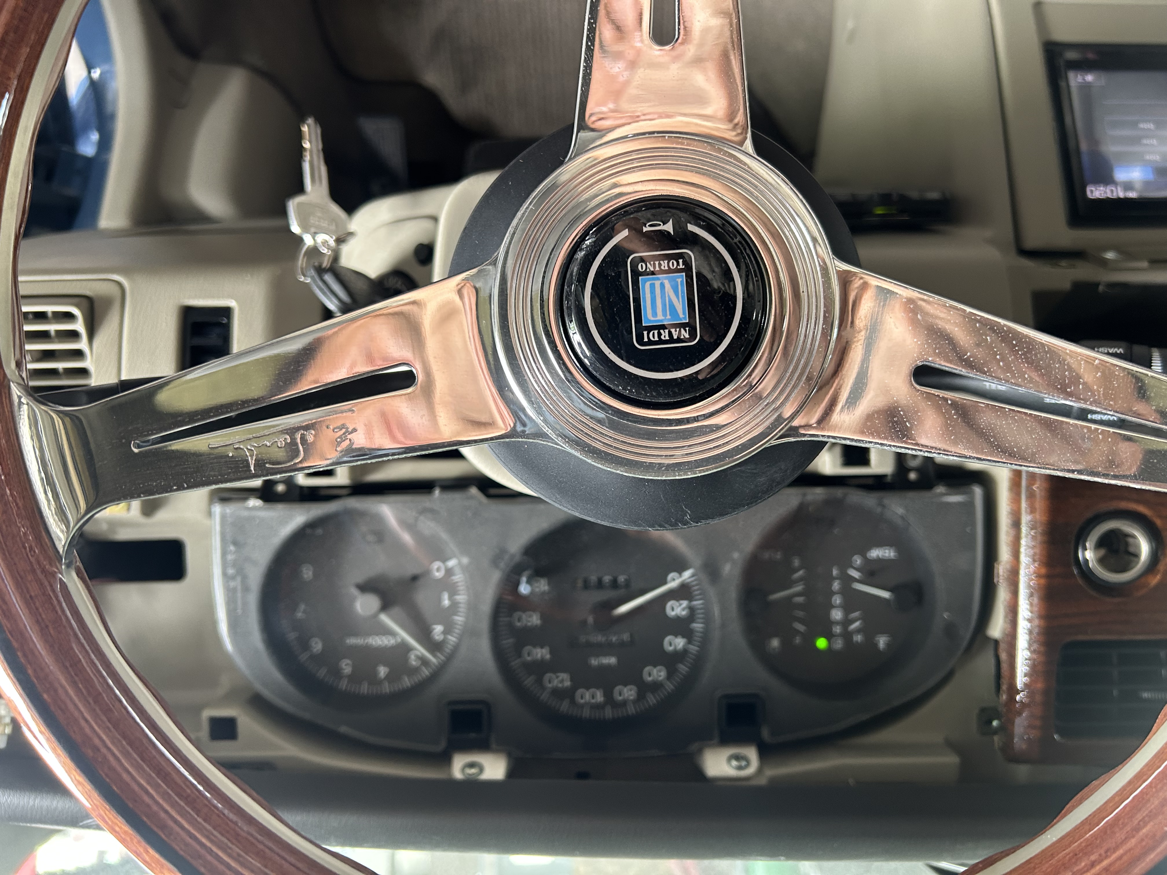 Instrument cluster trim removed]