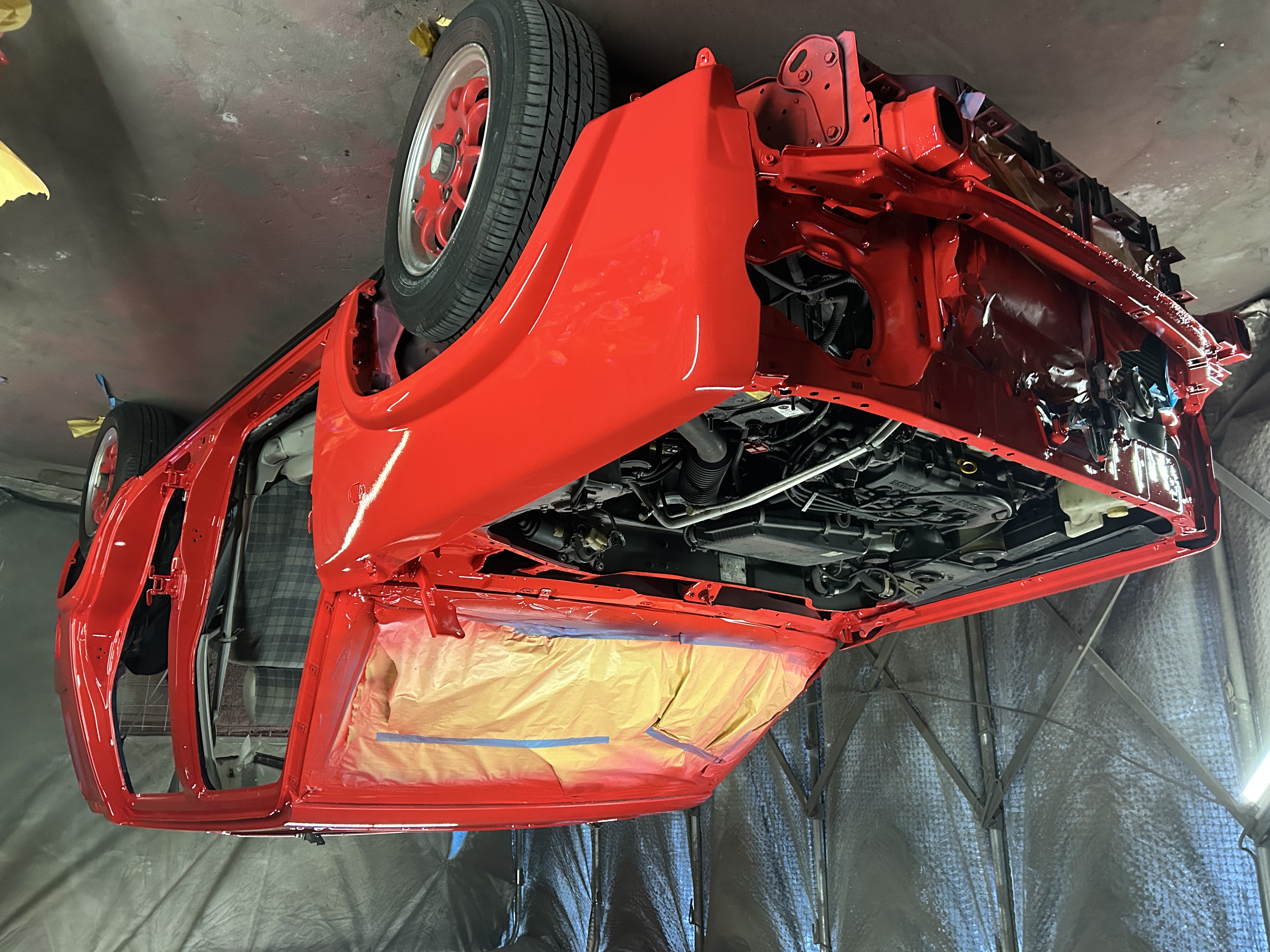 A Rasheen stripped for body restoration. Correct preparation is the foundation of a lasting finish.
